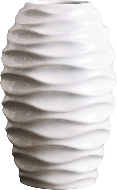White ceramic modern vase