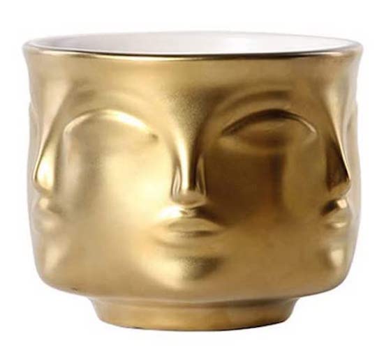 Modern gold vase