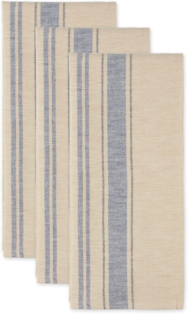 French Blue stripe kitchen dish towels
