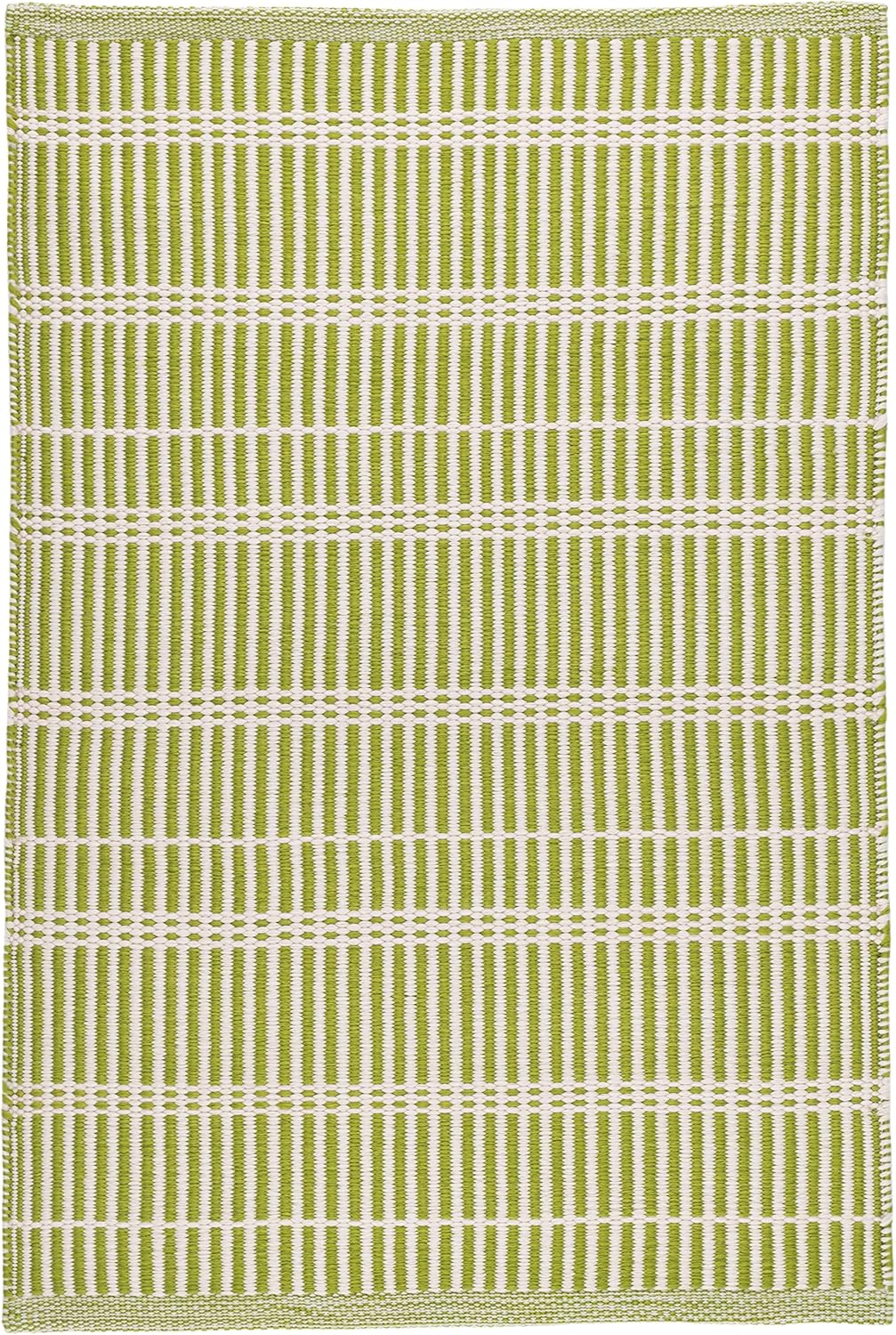 Chartreuse pattern area rug stripes