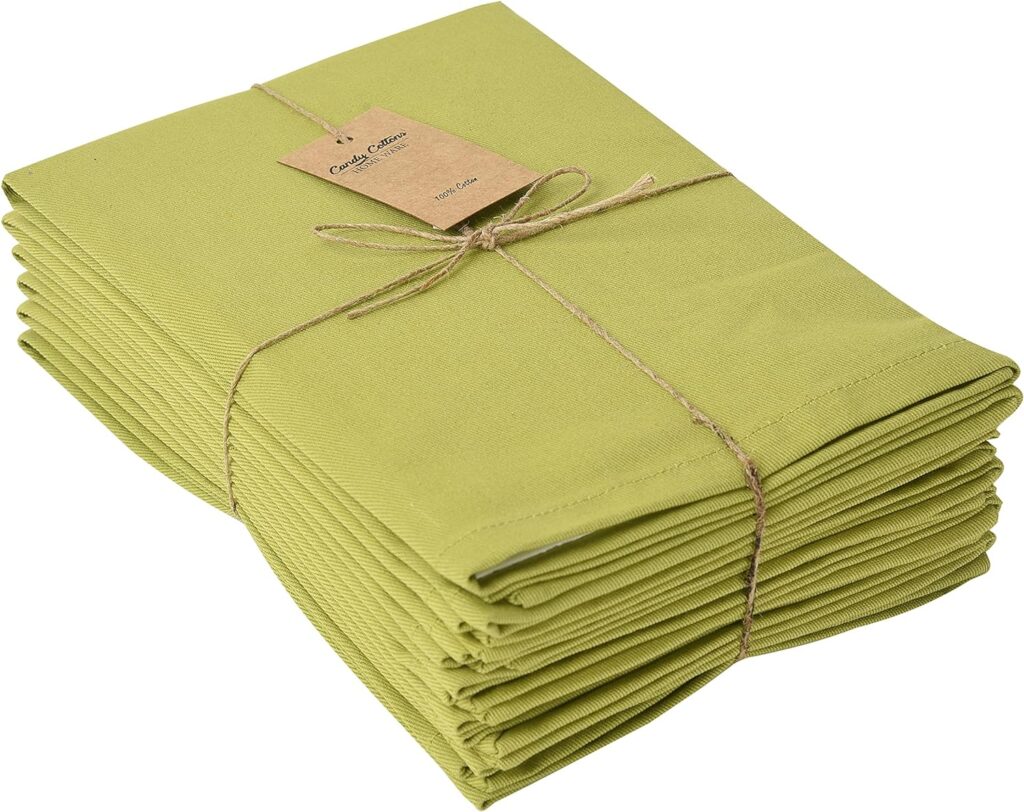 Chartreuse napkins