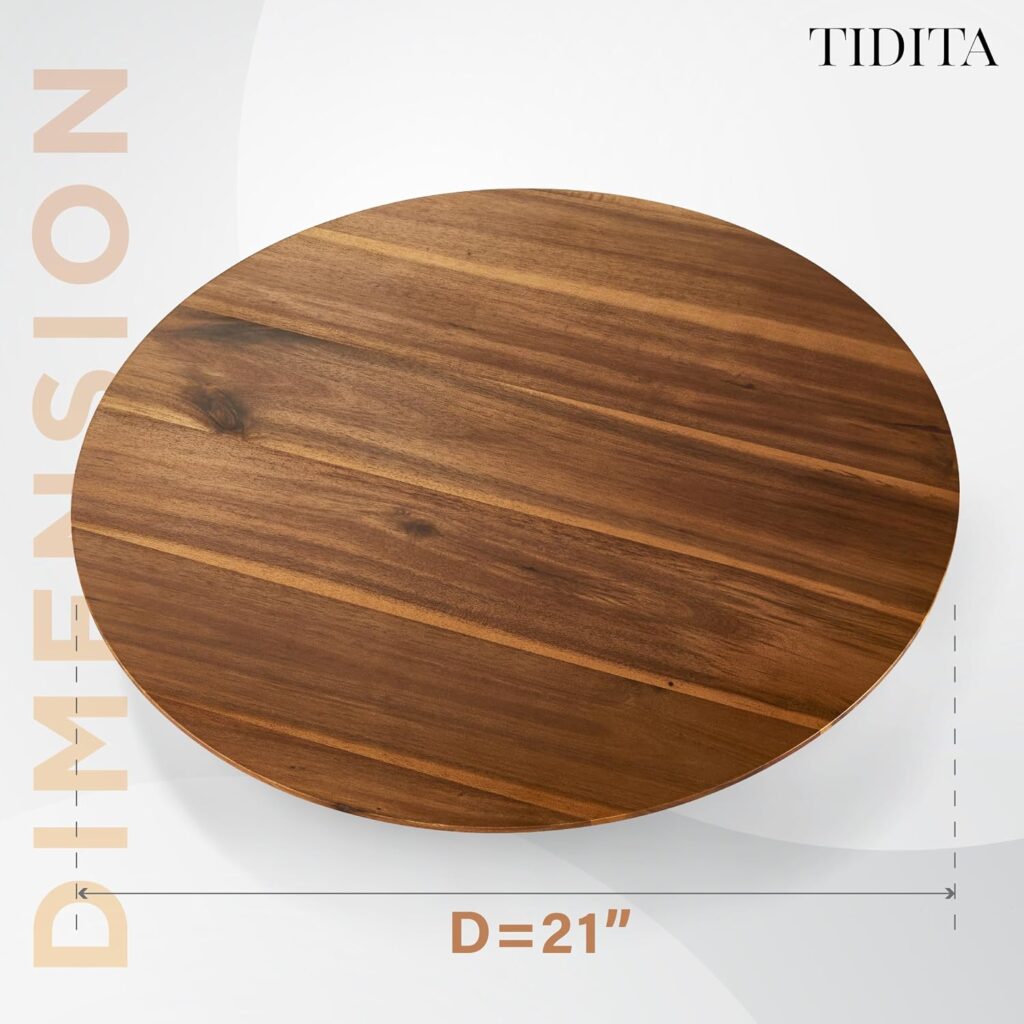 ACACIA WOOD ROUND LAZY SUSAN , 21"