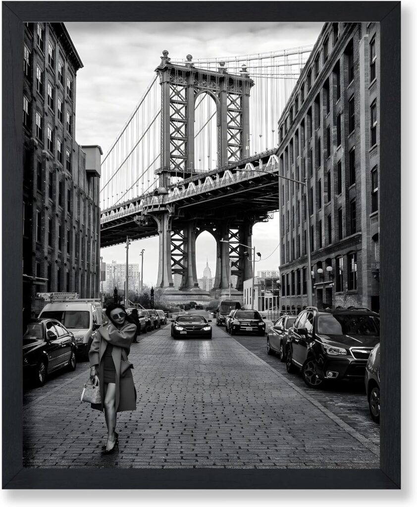 BLACK & WHITE PHOTO PRINT, MANHATTAN BRIDGE, NYC 24 x 32
