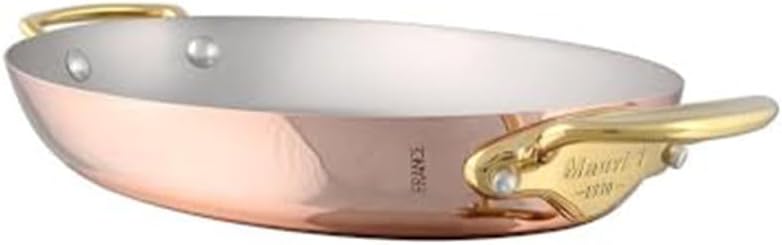 MAUVIEL COPPER 11" OVAL PAN, MADE IN FRANCE