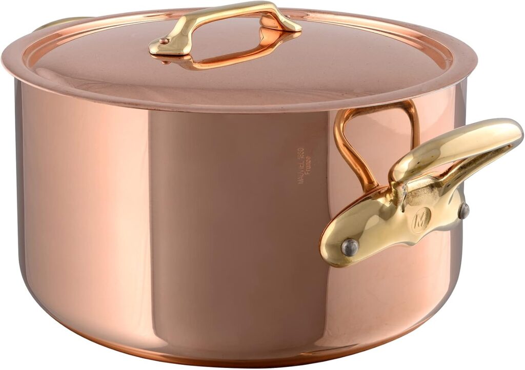 MAUVIEL 6 QT. COPPER SAUCE / STOCK POT, MADE IN FRANCE